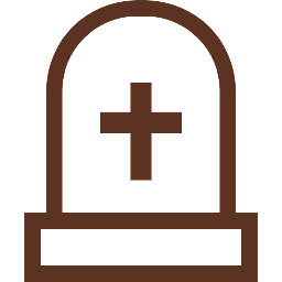 アイコン2_お墓_茶色